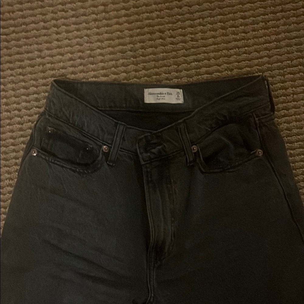 Abercrombie & Fitch High Rise Black Jeans